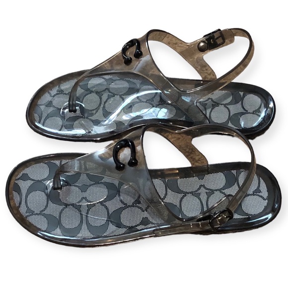 Coach Natalee Jelly Thong Sandals Size 5B - Picture 7 of 7